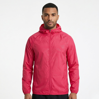 Packable Rain Jacket - Lightweight Hooded Cycling Jacket