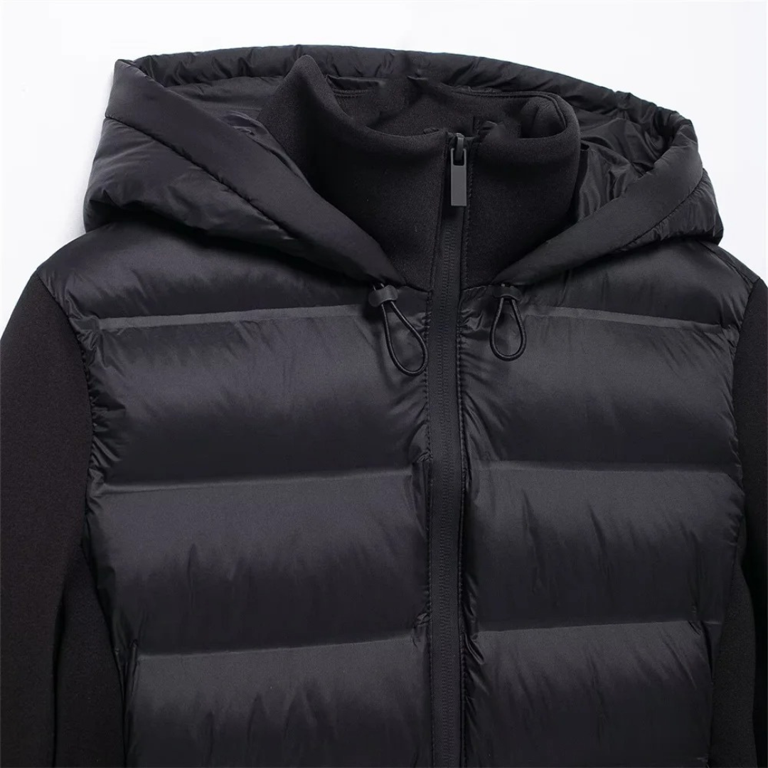 Women's Puffer Jacket - Waterproof & Windproof - Slim Fit with Hood