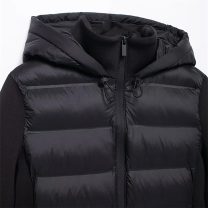 Women's Puffer Jacket - Waterproof & Windproof - Slim Fit with Hood