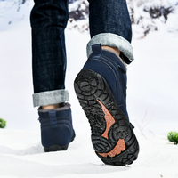 Waterproof Winter Barefoot Shoes - Fleece Lined High-Top - Non-Slip