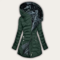 Women's Puffer Jacket - Waterproof & Windproof - Faux Fur Hood