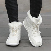 Winter Barefoot Shoes - Fleece Lined High-Top - Waterproof & Non-Slip