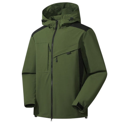 Men's Rain Jacket - 8,000mm Waterproof & Packable - Adjustable Hood