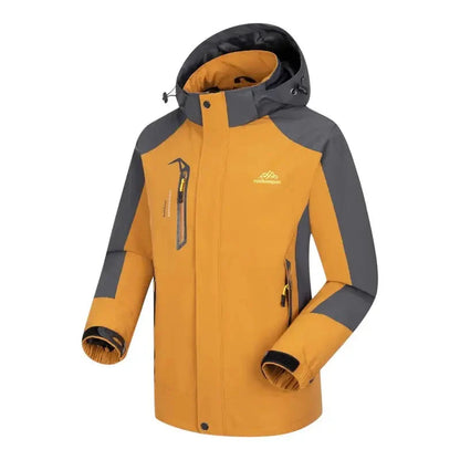 Men's Rain Jacket - Water-Repellent & Windproof - Detachable Hood