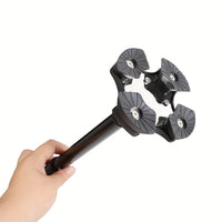 Walking Cane - Adjustable Quad Base Cane for Seniors - Self-Standing