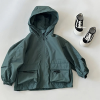 Kids Rain Jacket - Waterproof & Lined - Hooded Boys' Jacket
