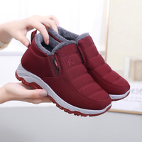 Women's Winter Boots - Waterproof & Slip-On - Warm Fur Lined
