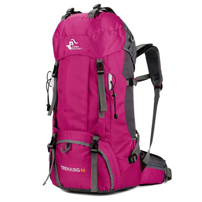 60L Hiking Backpack – Water-Resistant – Trekking