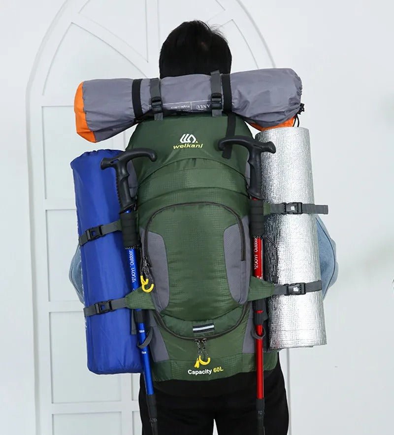 60L Outdoor Backpack – Waterproof - Nylon