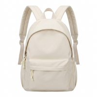 Girls School Backpack - Lightweight Nylon - Pastel Colors