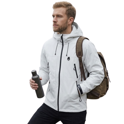 Men's Rain Jacket - Waterproof 5,000mm, Windproof Hood