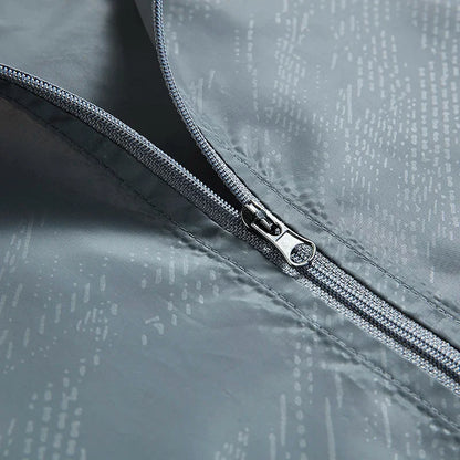 Men's Rain Jacket - Water-Repellent Packable Windbreaker - UPF 50 Sun Protection