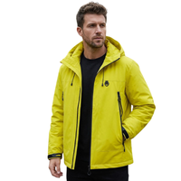 Men's Rain Jacket - Waterproof 5,000mm, Windproof Hood