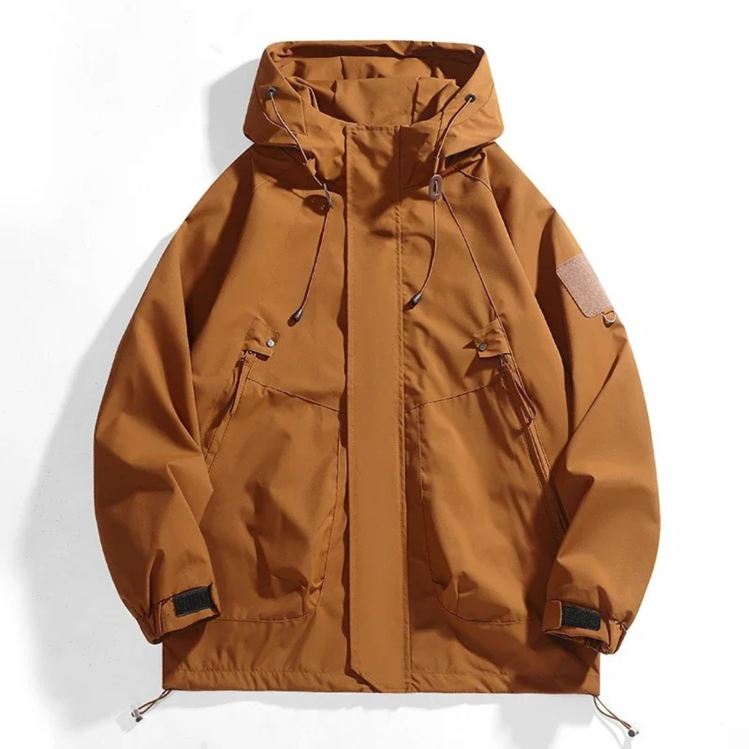 Waterproof Rain Jacket - Unisex Windbreaker with Hood