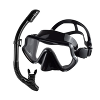 Snorkel Set with Mask - 180° HD View Tempered Glass - Leak-Proof