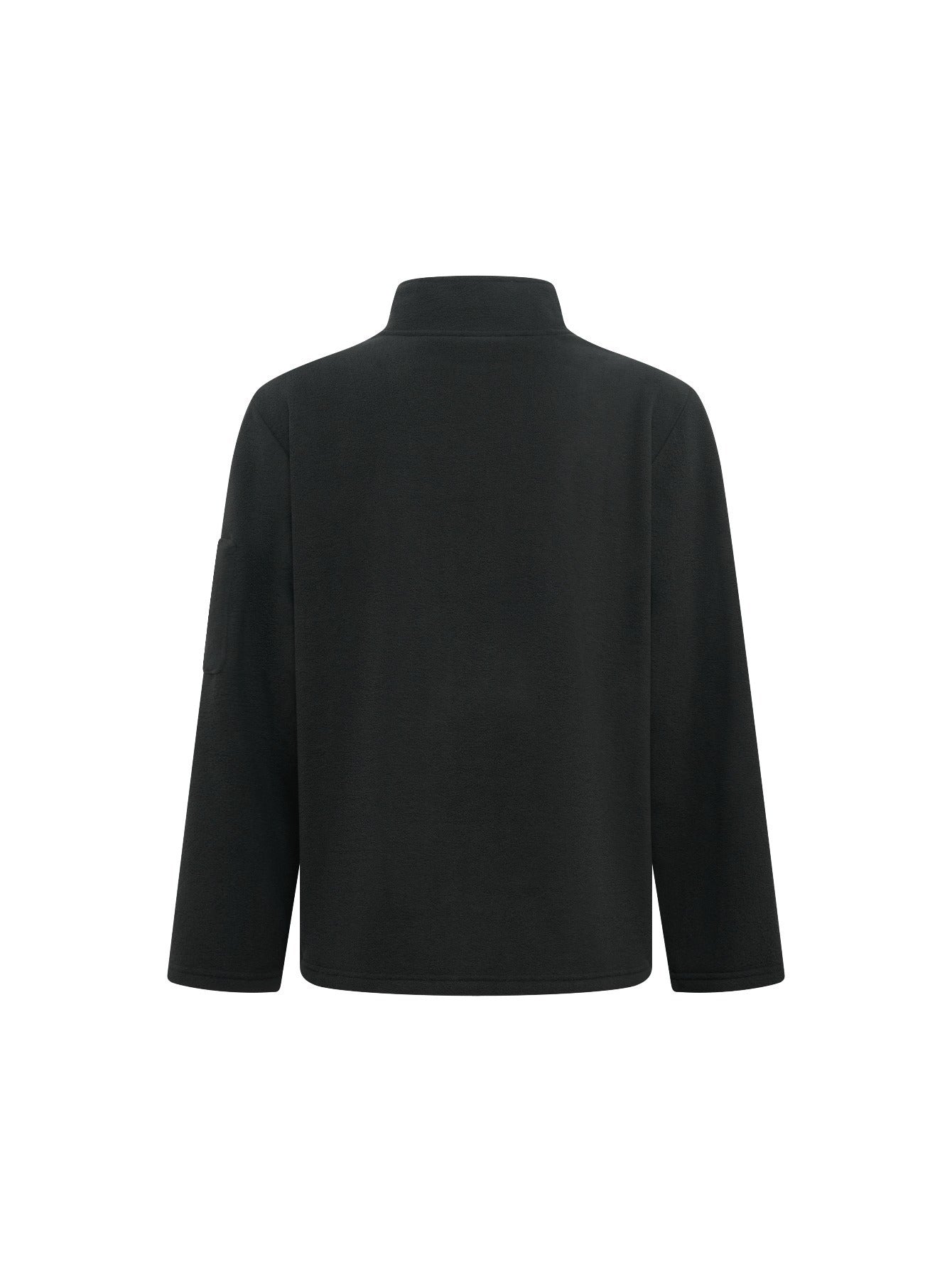 Fleecejacke Herren rostbraun mit Stehkragen und Reißverschluss