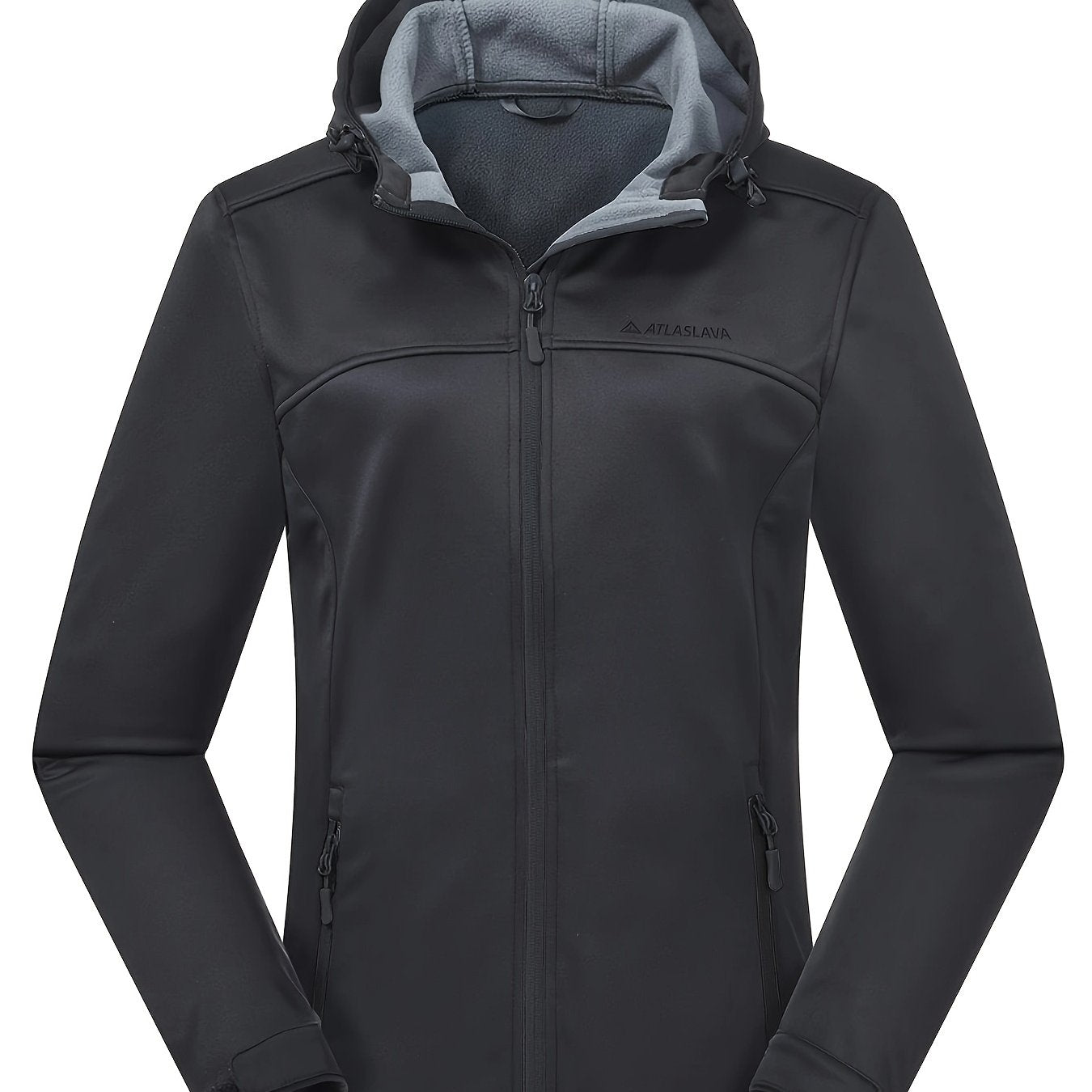 Women's Softshell Jacket - Fleece-Lined & Windproof - Adjustable Hood