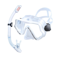 Snorkel Set with Mask - 180° HD View Tempered Glass - Leak-Proof