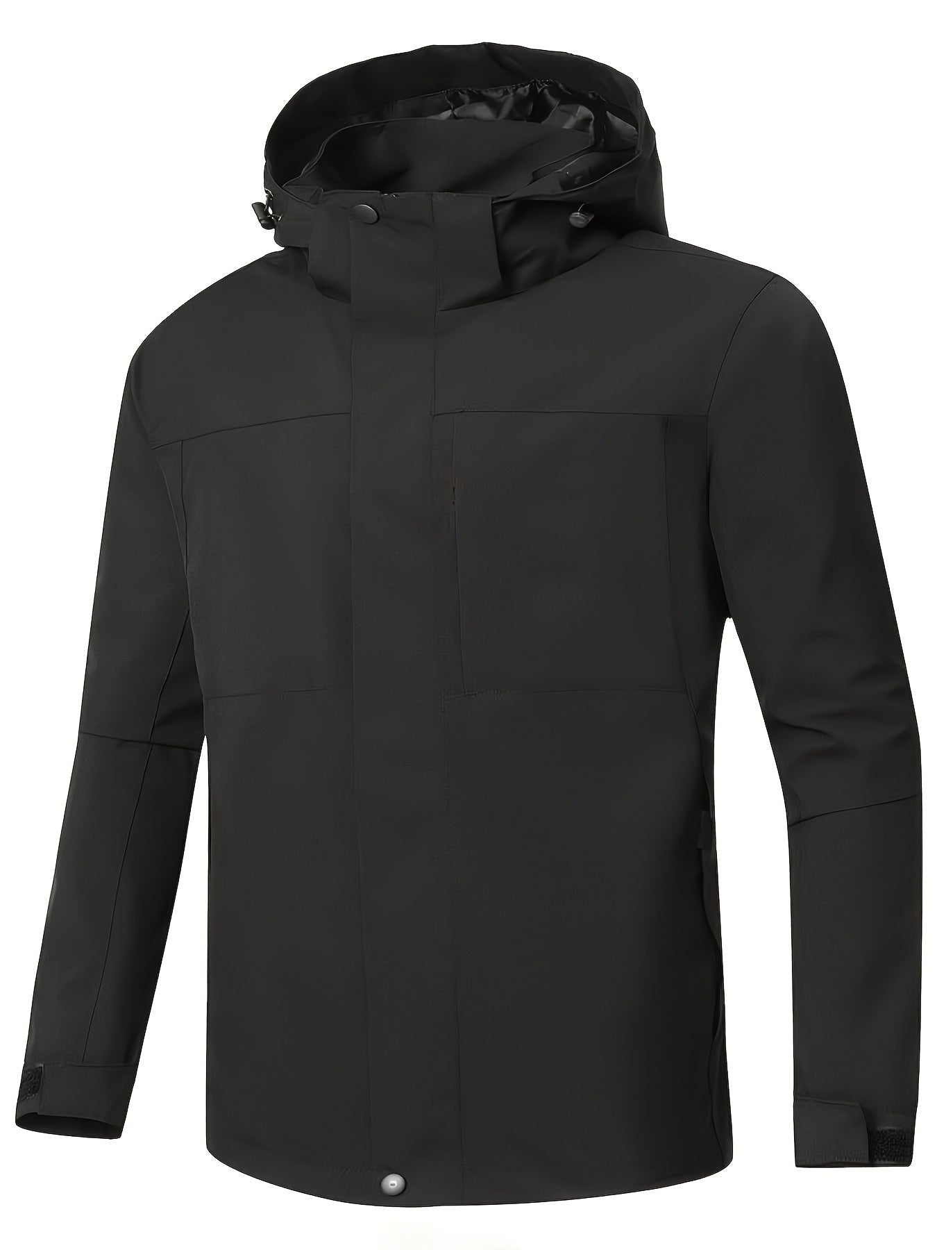 Men's Rain Jacket - Water-Repellent & Windproof - Hooded