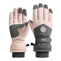 Waterproof Ski Gloves - Touchscreen & Fleece Lined - Non-Slip Grip
