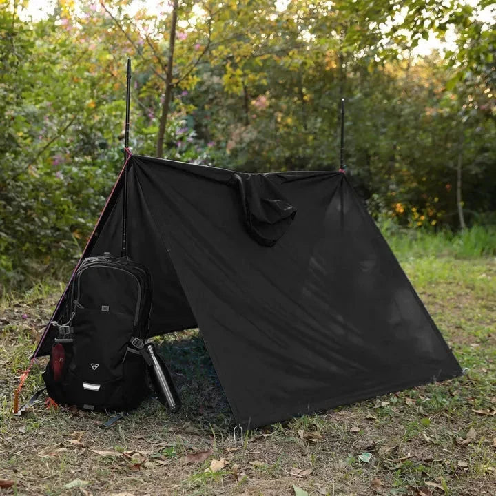 Rain Poncho with Hood - Waterproof 3-in-1 Poncho, Tarp & Sleeping Bag Cover - Packable