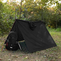 Rain Poncho with Hood - Waterproof 3-in-1 Poncho, Tarp & Sleeping Bag Cover - Packable