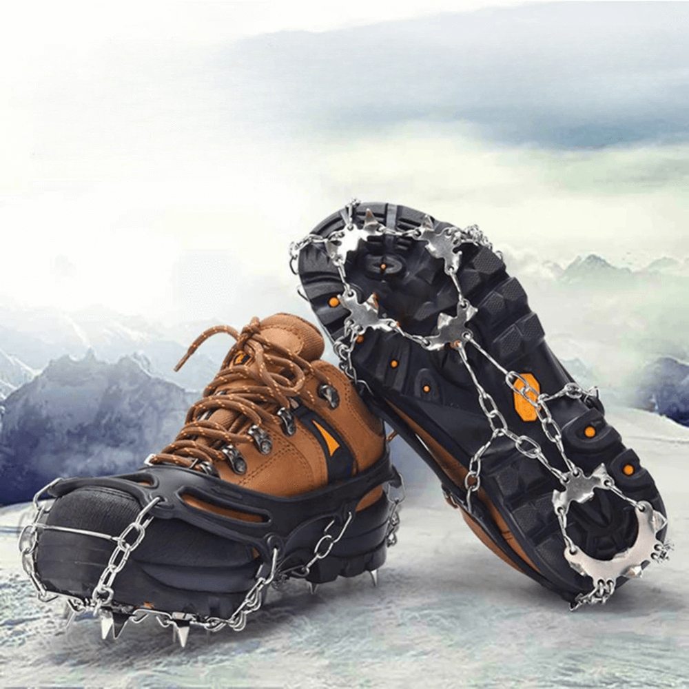 Ice Cleats - 19-Spike Stainless Steel - With Storage Bag
