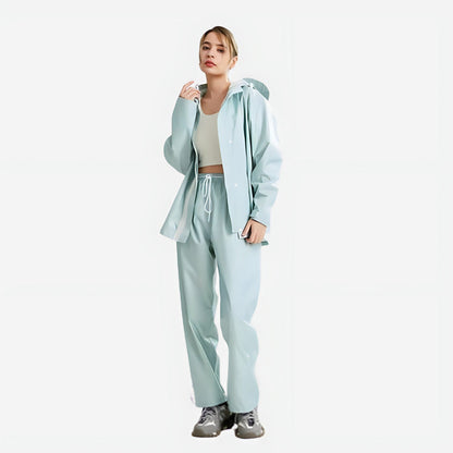 Women's Rain Suit - Jacket & Pants Set - Water-Repellent