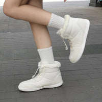 Winter Barefoot Shoes - Fleece Lined High-Top - Waterproof & Non-Slip