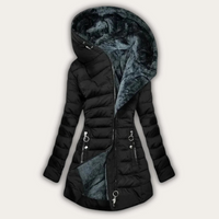 Women's Puffer Jacket - Waterproof & Windproof - Faux Fur Hood