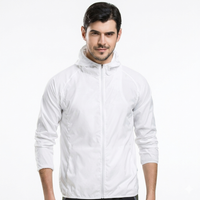 Packable Rain Jacket - Lightweight Hooded Cycling Jacket