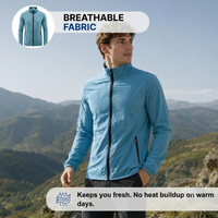 Men's Lightweight UV Protection Jacket - Windproof & Breathable