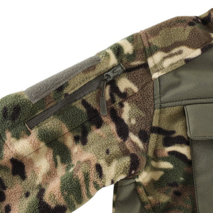 Men's Fleece Jacket - Hooded Tactical Softshell - Camo & Solid Colors