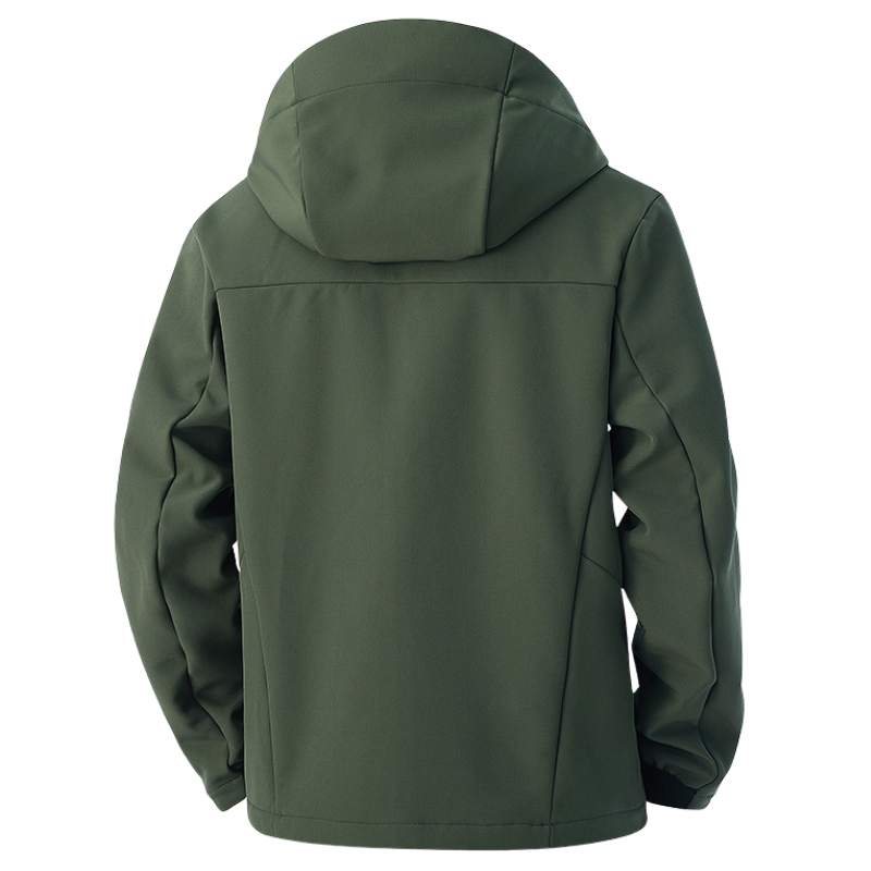 Men's Softshell Jacket - Fleece Lined & Windproof - Water-Repellent Shell