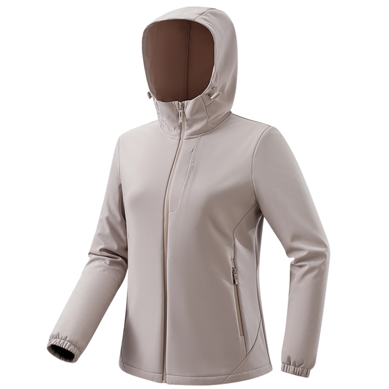 Women's Windbreaker Jacket - Fleece-Lined Softshell - Wind & Water-Resistant