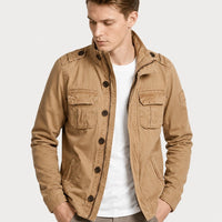 Field Jacket for Men - Military Style Utility Jacket - 6 Pockets