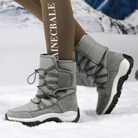 Women's Winter Boots - Waterproof & Warm Lined - Unisex Slip-On