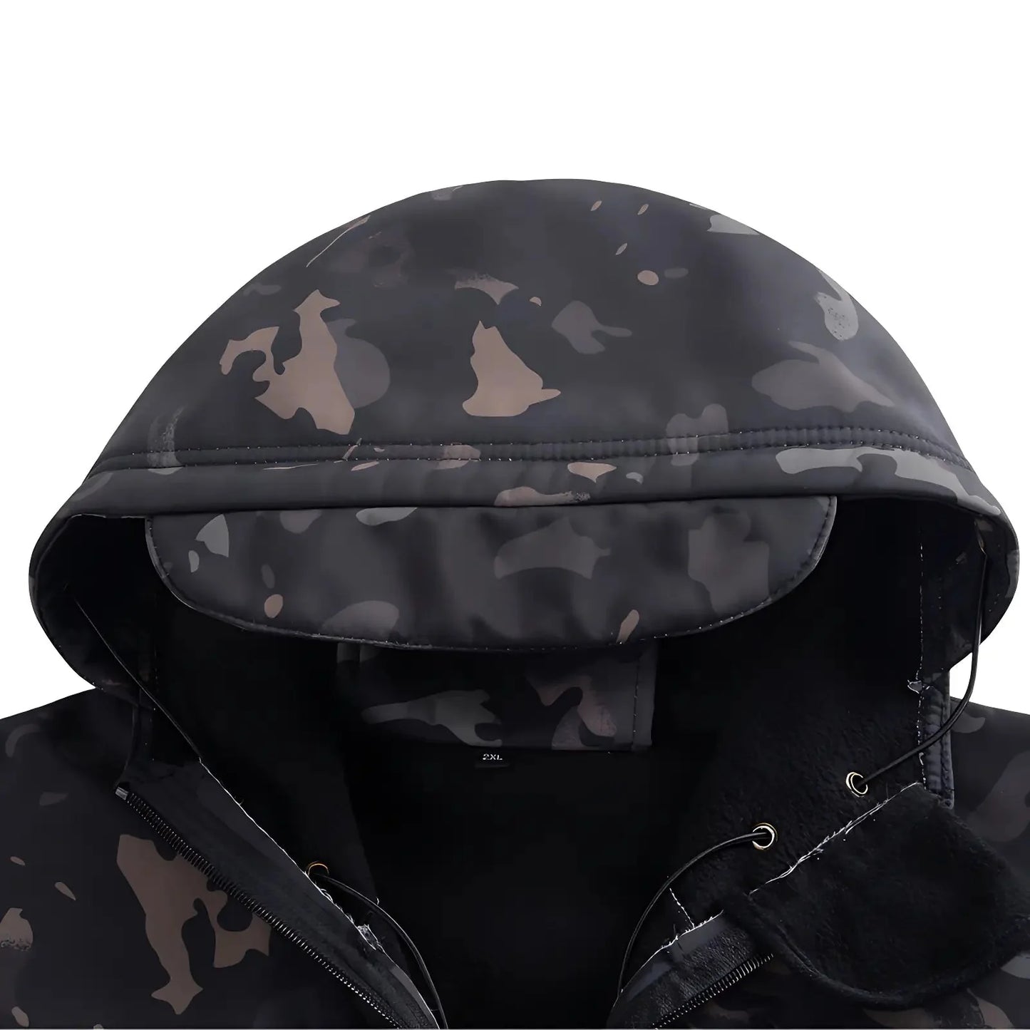 Men's Softshell Jacket - Fleece-Lined & Windproof - Tactical Multi-Pocket Design