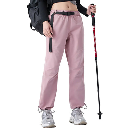 Women's Hiking Pants - Water-Repellent & Windproof - Adjustable Waist