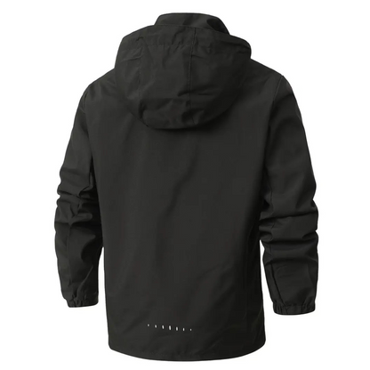 Men's Rain Jacket - Waterproof with Sealed Seams - Adjustable Hood