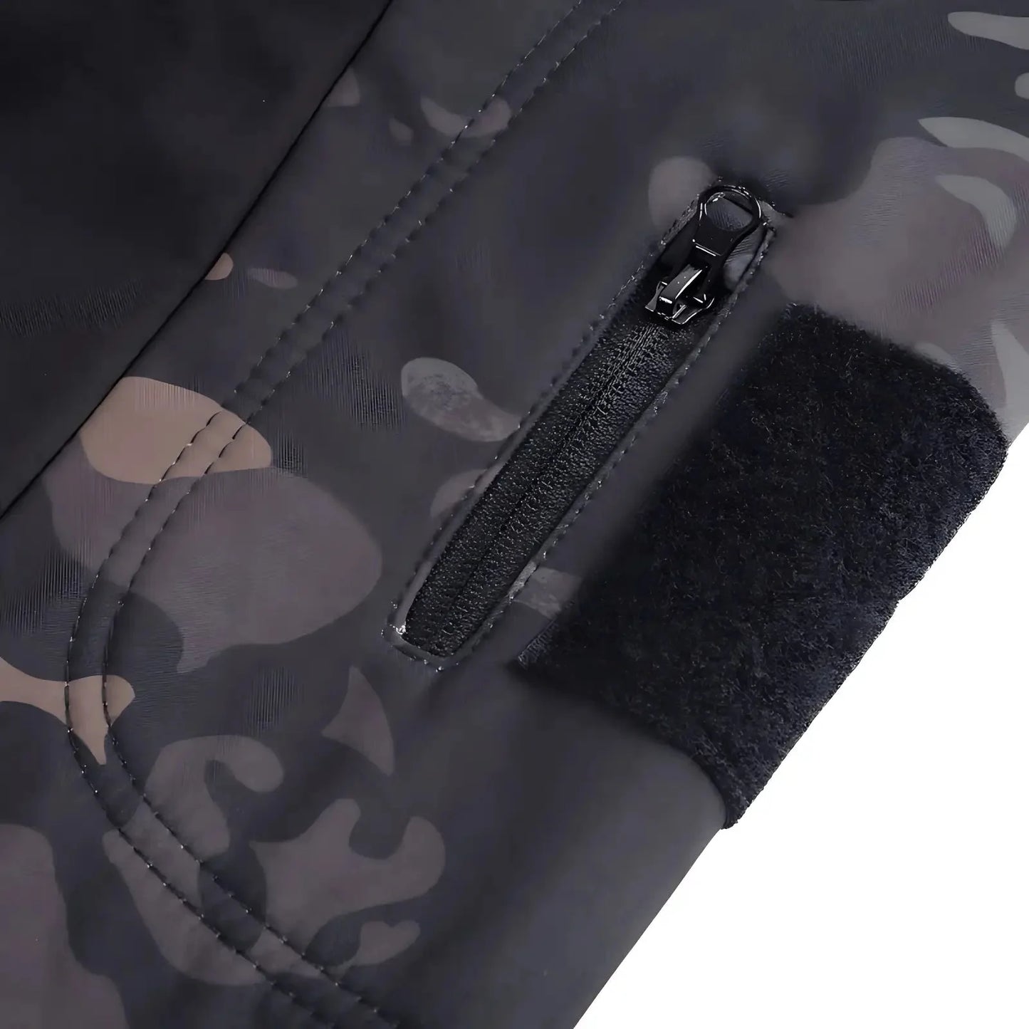 Men's Softshell Jacket - Fleece-Lined & Windproof - Tactical Multi-Pocket Design