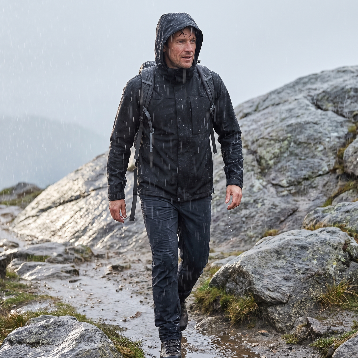 Übergangsjacke Herren - Lifestyle im Regen