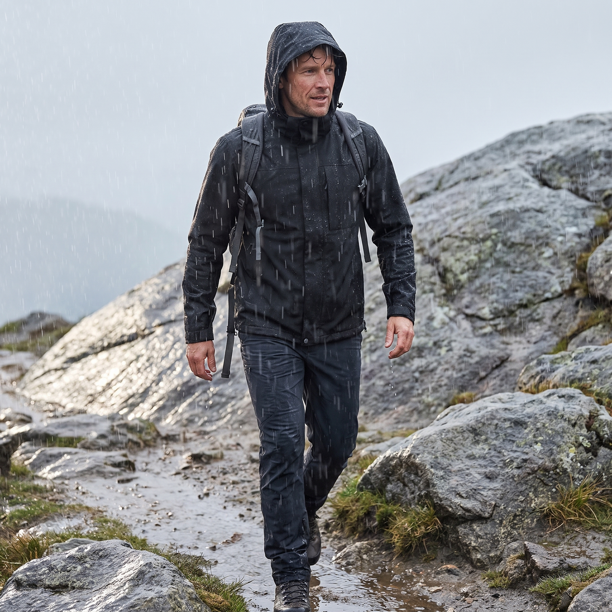 Übergangsjacke Herren - Lifestyle im Regen
