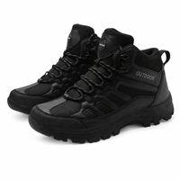 Men's Hiking Boots - Black - Ankle Support