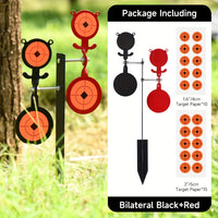 Shooting Target - Self-Resetting 360° Spinner - Slingshot & Air Gun
