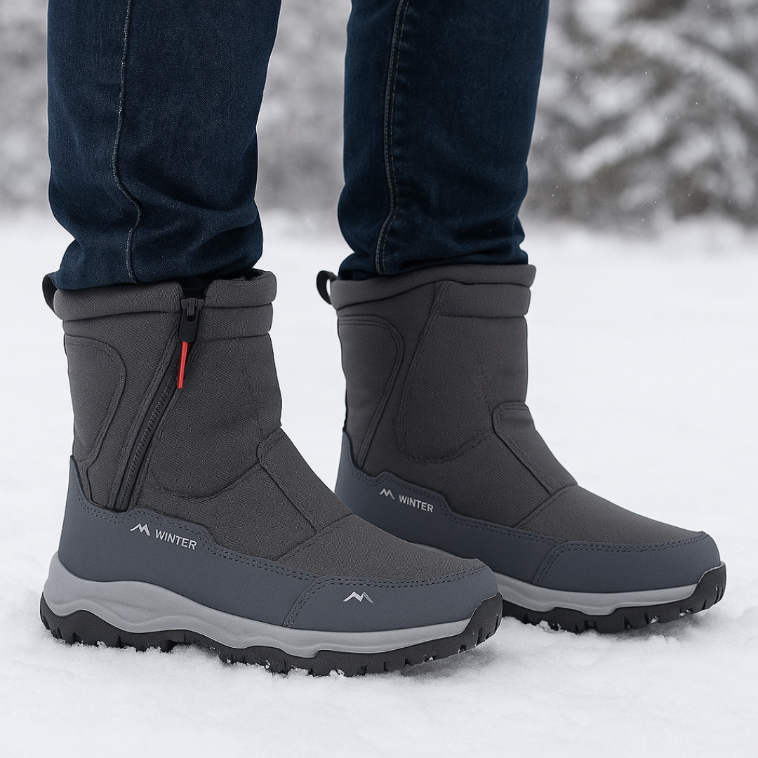 Winterstiefel Damen Wasserdicht & Gefüttert Oxford Gewebe