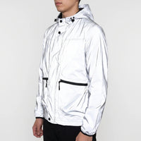 Reflective Jacket for Men - Water-Repellent Shell - Breathable Mesh Lining