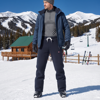 Fleece Lined Pants - Plush Sherpa-Lined Winter Joggers - Zip Pockets
