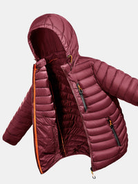 Men's Fall Jacket - Lightweight Quilted Design - Removable Hood
