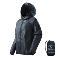 Windbreaker Jacket - Lightweight & Water-Repellent - Packs Into Its Own Pouch